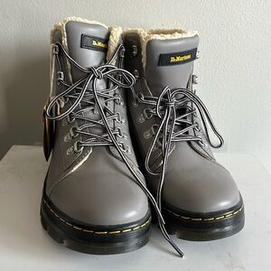 Dr Martens grey boots